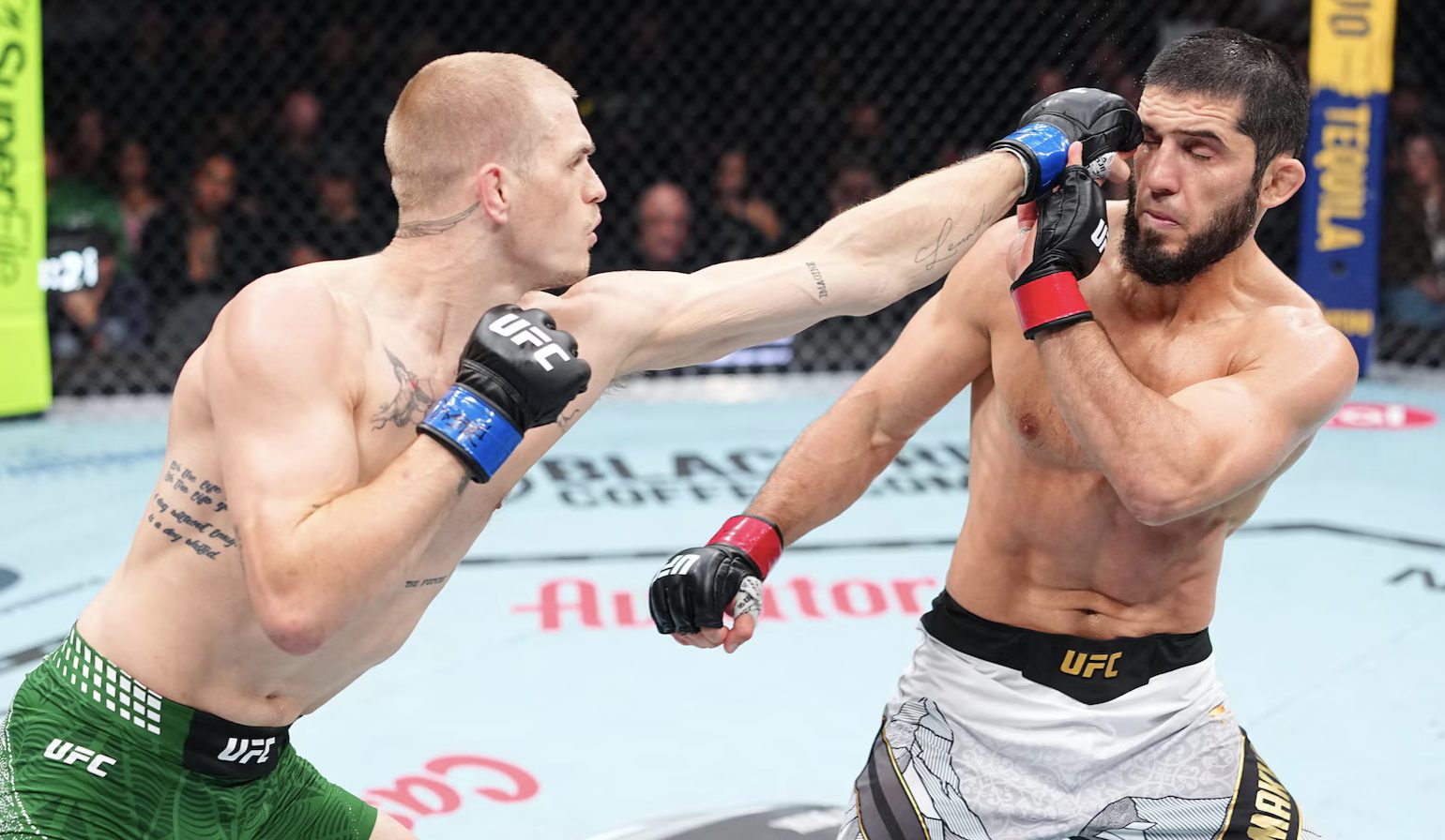 Ground-and-pound in the Octagon — control positions decide bantamweight title eliminators